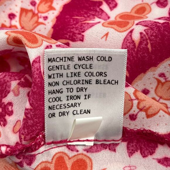 Lucy & Laurel Sleeveless Paisley Floral Halter Flowy Vacation Beach Tank Blouse - Picture 6 of 8